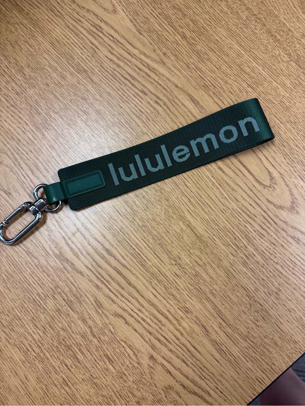 EUC Lululemon Never Lost Keychain